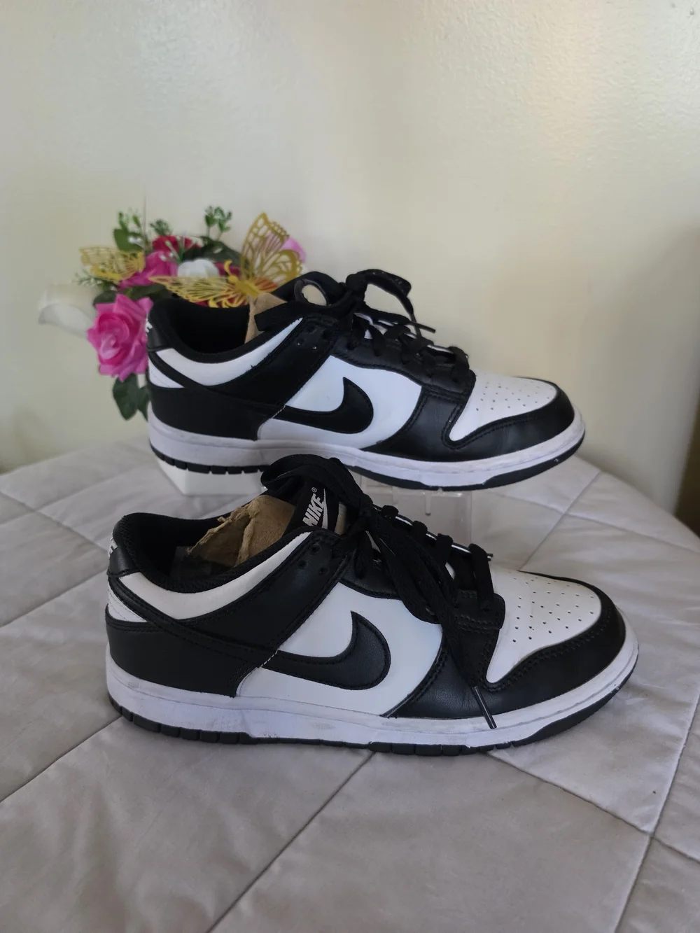 Nike Dunk Low Panda Black/White Big Kids Sneakers Size 6.5Y
